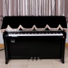 88 Key Piano Half Covered Anti Dust Cover Flannelette Piano
