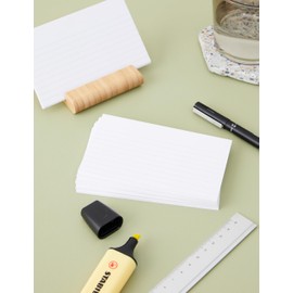 Silvine 5x3" Record Cards - Lined with headline, 100 cards per pack. Ref 553W (127 x 76mm)