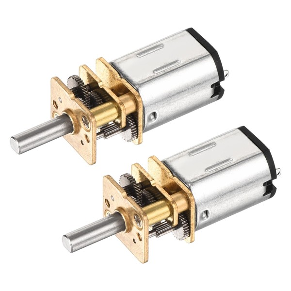 DMiotech 2Pcs 6V 100RPM Rated Torque 3 Output Shaft Length