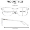 SUNAMOY Nearsighted Shortsighted Myopia -2.75 Glasses Mens Womens Blue Light