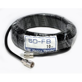 5D-FB Coaxial Cable 32.8 ft (10 m) Shikoku Cable with M Type Connector on Both Ends