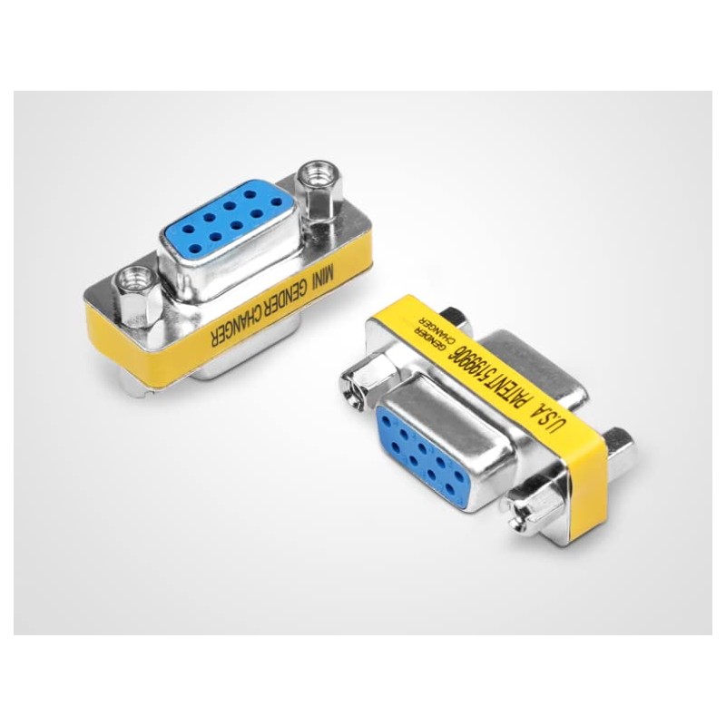 Fielect DB9 VGA - Adaptador de conector hembra a hembra