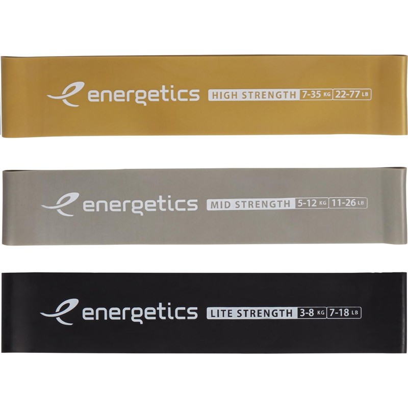 energetics Unisex - Adult Pro 1.0 Gymnastics Band, Black/Silver/Gold, One