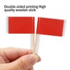 Mflagperft Blank Toothpick Flags Labeling Marking Flag Small Mini Stick