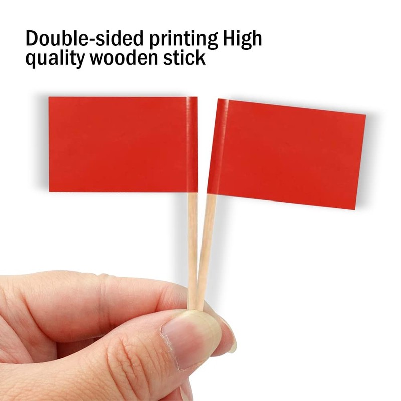 Mflagperft Blank Toothpick Flags Labeling Marking Flag Small Mini Stick