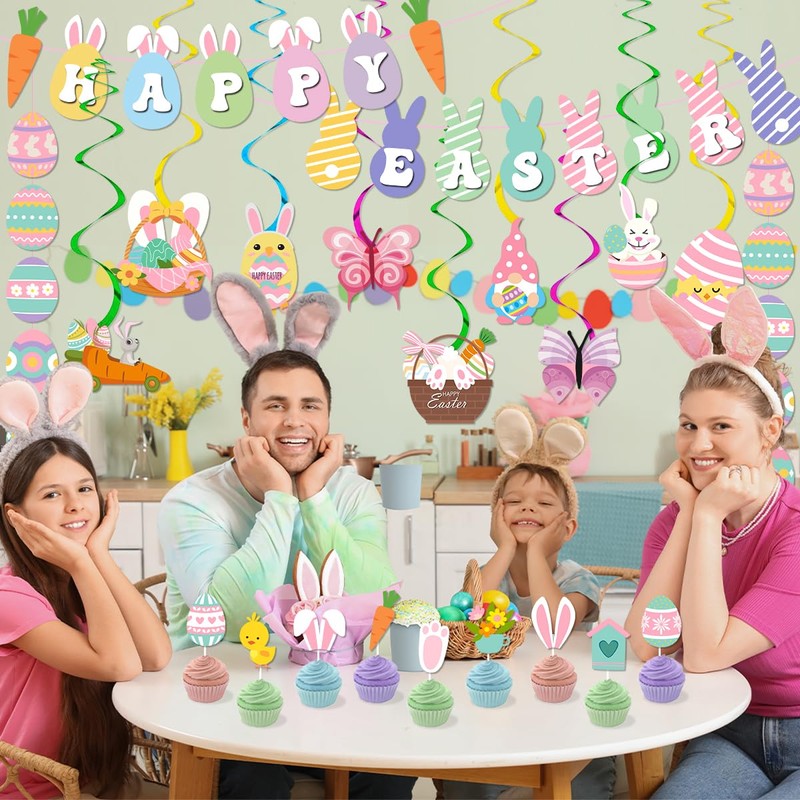 Easter Decorations for Home Happy Easter Banner