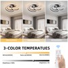 CANEOE Modern Led Ceiling Light, 42W Dimmable Close to Ceiling