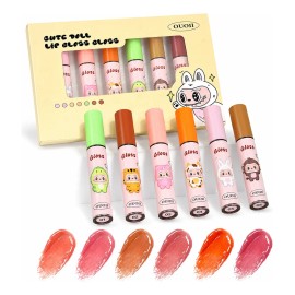 Set De 6 Brillos Labiales Hidratantes Con Acabado Espejo