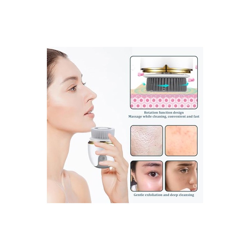 EcoTools Mini Facial Cleansing Brush, Infused with Citrus, Best with