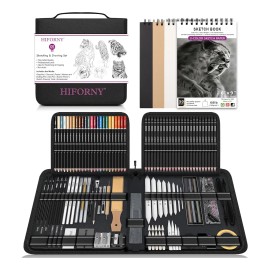 Kit De Dibujo, 126 Piezas, Juego De Lápices Para Bocetos