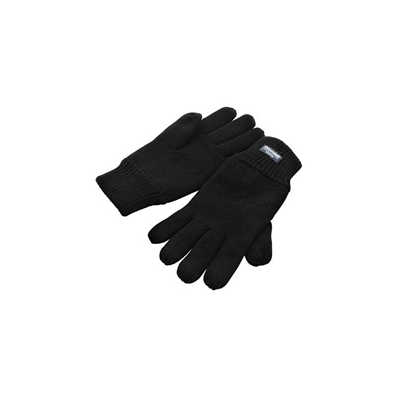 Thinsulate Result Men's Thermal Winter Gloves, black, S-M