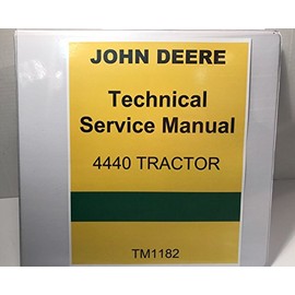 John Deere 4440 Tractor Technical Repair Service Shop Manual With Binder New