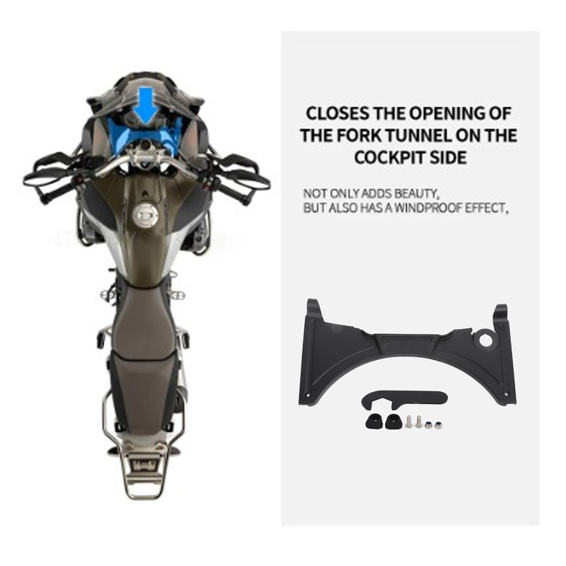 Forkshield Updraft Deflector Shockproof Black Motorcycle Airflow Wind Deflector Fit