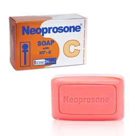 NEOPROSONE Jabón en Barra Limpiador con Vitamina C para Rostro y Cuerpo, Aclarante, Despigmentante, Ayuda a Reducir Manchas e Imperfecciones, para... 