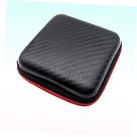 MERRYHAPY Shockproof Square Earphone Case Zipper Lightweight Earbuds Protective Case for Travel