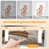 Laromni Lighted LED Makeup Mirror 10X Magnification Vanity Mirror for