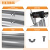 Mr IRONSTONE Outdoor Fire Pit Galvanized Fire Pit Ring, Foldable