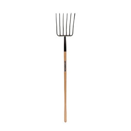 6-Tine Forged Manure Fork, 48" Hardwood Handle