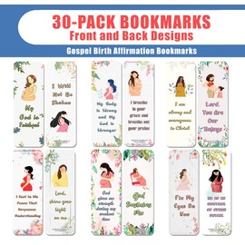 NewEights Gospel Birth Affirmation Bookmarks (5-Sets X 6 Cards) – Daily Motivational Card Set – Collection Set Book Page Clippers – Ideal for Church Events