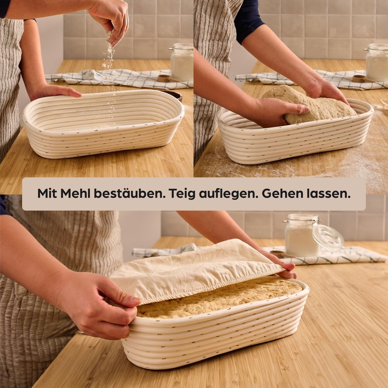 Proofing Basket for Bread Baking - Made of Sustainable Rattan
