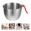 TOPBATHY Stainless Steel Mixing Bowls with Handle Mixing Batter Bowl
