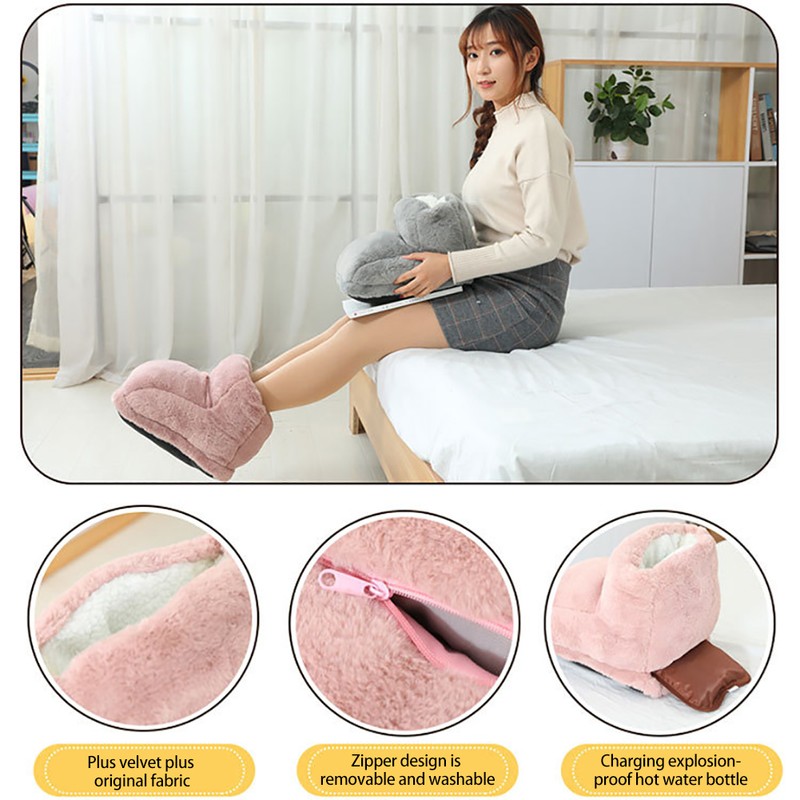 Electric Foot Warmer Electric Boots with 3 Temperature Settings and