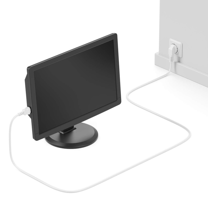 deleyCON 1 m IEC Power Cable, Protective Contact, Plug Type