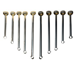 Curtain Rod Ceiling Extender-Mount Bracket-Black and Silver -Large Size-12-14-16-18-20 inch Height Options Fitting Rods 1 Inch or Less (Black, 20 inch)