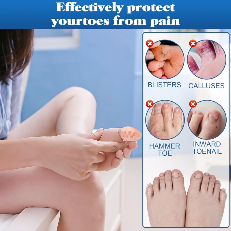 ZYHSLZ 20 Pcs Protector para Dedos de Los Pies, Protector