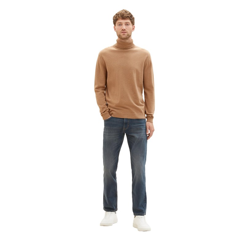 Tom Tailor Men's Marvin Straight Jeans, 10281 - Mid Stone