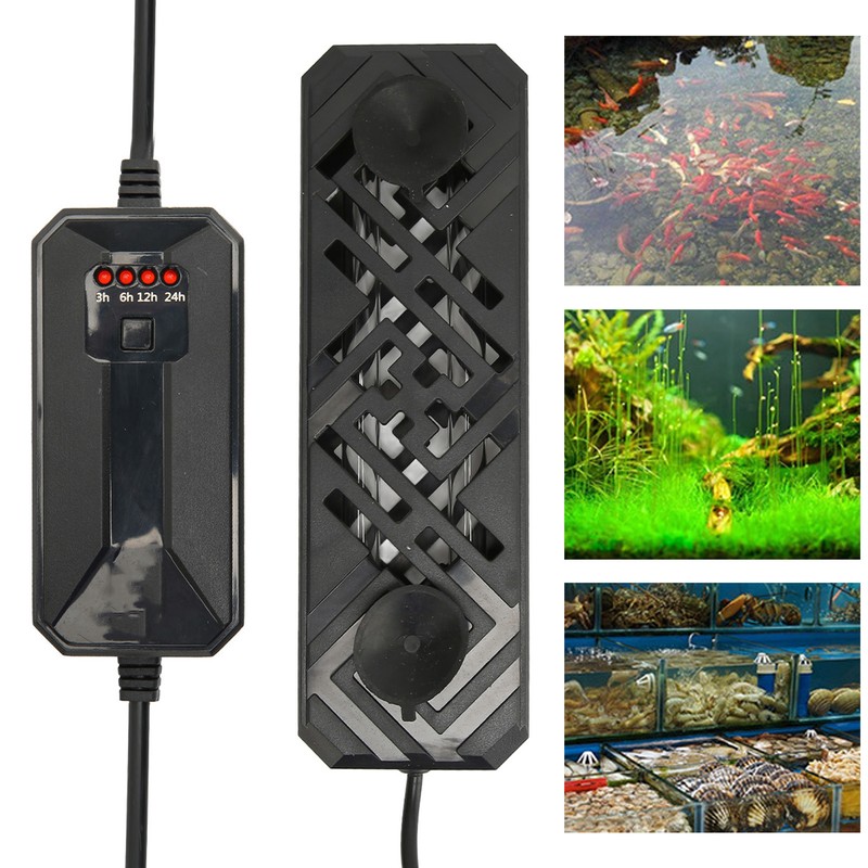 Aquarium Clean Light Timing Submersible UVC Water Clean Lamp for