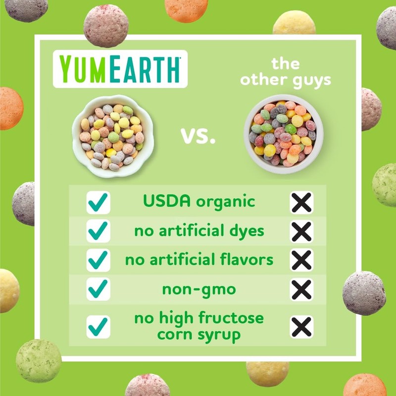 YumEarth Giggles Assorted Fruit Flavors Vegan Allergy Friendly Candy Pack