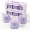 CHILLFLAME Lavender Candle, Scented Candles Gift Set for Stress Relief,