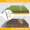 BARAYSTUS Thatching Rake 15-Inch Wide for Cleaning Dead Grass Efficient
