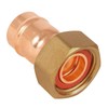 15mm x 1/2 Inch Solder Ring Straight Tap Connector - Bag of 5