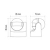 EMOS Infrared Motion Sensor IP44 for Outdoor Use, 12 m