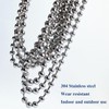 KOCOZA 10 Feet 4.5mm Ball Bead Chain with 5 Connectors