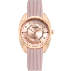 RUYEOOK Nurse Wrist Watch for Women,Elegant Silicone Band Nursing Waterproof Quartz Analog Display Ladies Bracelet Dress Watches (R8630 Pink)