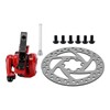 140mm Brake Disc Caliper Kit 6‑Hole Aluminum Alloy Wear Resistance