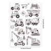 GLOBLELAND Engineering Vehicle Clear Stamps for Card Making Construction Truck