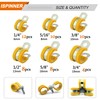 ISPINNER 52pcs Cable Clamps Assortment Kit, 304 Stainless Steel Rubber