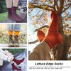 DOOVID Womens Socks Cute Ruffle Socks Cotton Turn-Cuff Frilly Crew