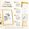 Calculs 3-Piece Wedding Sign Set, Gold 8x10 Floating Picture Frames