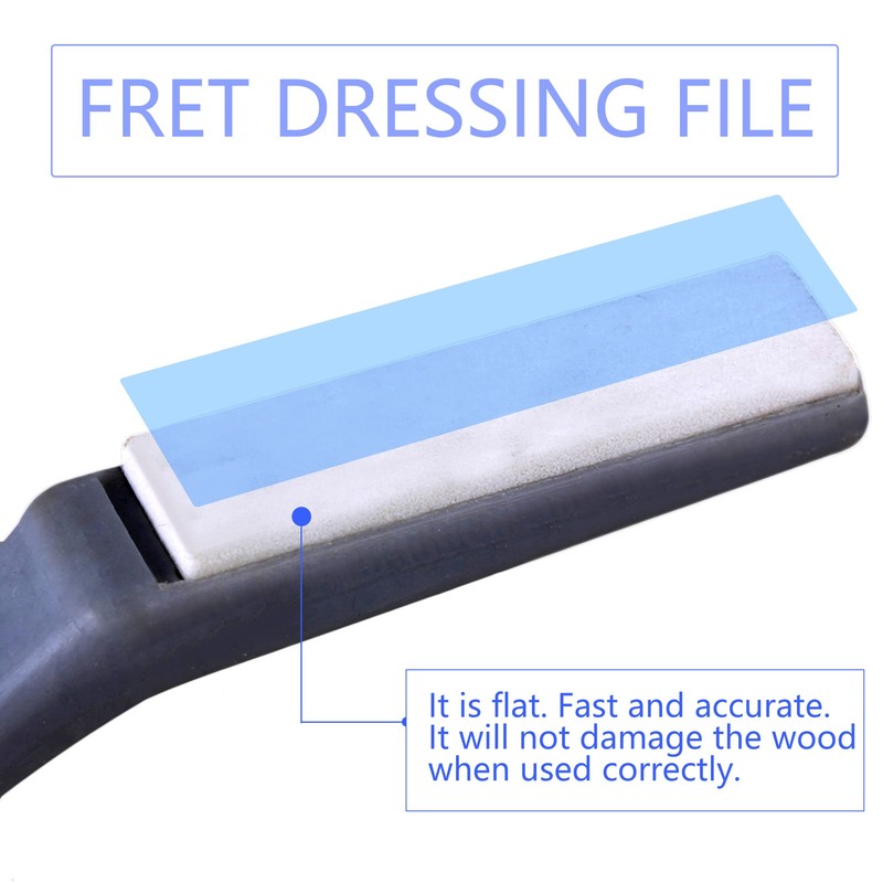 Blue Granularity Fret End Dressing Crowning File for Acoustic Bass