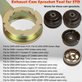 Bonbo Intake/Exhaust Cam Sprocket Install and Remove Wrench Tool for Subaru AVCS JDM & STD, Perfect Combination