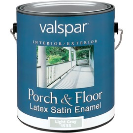 Valspar 1533 Porch and Floor Latex Satin Enamel, 1-Gallon, Light Gray