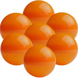 Vending Machine Capsules - 3" ORANGE Empty Plastic Capsules - 14 Pcs Toy Capsule - Orange Round Large Easter Eggs - Bath Bombs Molds - Party Favors DIY Craft Supplies