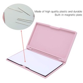 Magnetic Needle Storage Case，Portable Storage DIY Sewing Stitching Pin Box Knitting Organizer Rectangle Manual Slim Line Keeper Cross Stitch Container Tool Holder for Needlework Embroidery Art Craft