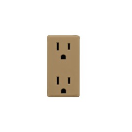 Leviton Renu 15-Amp Tamper Resistant Receptacle Color Change Kit, RKR15-WC, Warm Caramel