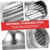 Tofficu Stainless Steel Exhaust Hood Vent Cover Round Soffit Vent